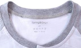 img 3 attached to 👕 Spring&Gege Toddler Boys' Short Sleeve Henley T-Shirts, 3-Pack: Comfortable and Stylish Tops for Active Kids!