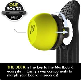 img 2 attached to 🏋️ MORFBOARD Bounce Xtension: Boost Your Exercise and Athletic Training with this Board Sports Extension Kit, Includes 2 Bounce Balls, Deck Sold Separately, in Striking VOLT Black-Chartreuse