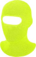 🧣 satinior outdoor winter ski balaclava with 1-hole knitted full face cover for adults logo