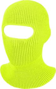 img 4 attached to 🧣 SATINIOR Outdoor Winter Ski Balaclava with 1-Hole Knitted Full Face Cover for Adults