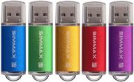 📀 simmax 5 пакет 16гб usb 2.0 флеш-накопитель, память usb флешка, флеш-привод с индикатором led (зеленый, фиолетовый, красный, золотой, синий) - улучшенное seo-дружественное название товара логотип