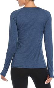 img 3 attached to 🏃 VUTRU Women's Workout Long Sleeves T-Shirts: Stay Cool while Running with Breathable, Thumbhole Sports Yoga Tops