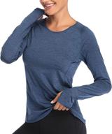 🏃 vutru women's workout long sleeves t-shirts: stay cool while running with breathable, thumbhole sports yoga tops logo