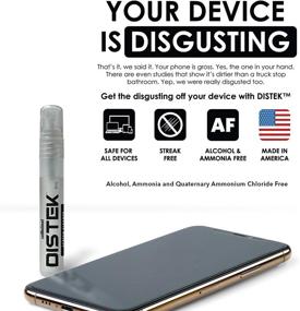 img 1 attached to 📱 cellhelmet DISTEK Screen and Phone Cleaner Kit - Universal for iPhone, Galaxy, iPad, Eyeglasses, Optics, LCD, TV - 8mL with Microfiber Cloth - As Seen On Shark Tank