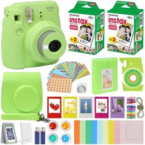 img 4 attached to Фотокамера Fuji Film Instax Mini 9 Lime Green с чехлом и набором пленки Fuji Instax Film (40 листов) Комплект аксессуаров