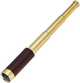 img 4 attached to 🔭 Waterproof Telescope Brass Spyglass Pirate Monocular - Pocket Mini Telescope Monocular, Collapsible Vintage Monocular with 25x30 Zoom for Navigation, Voyage, Games, Travel, Hiking & Hunting View