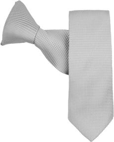img 3 attached to Jacob Alexander Woven Subtle Squares Boys' Accessories ~ Neckties