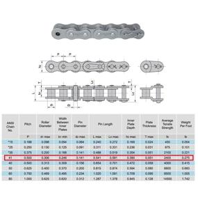 img 4 attached to Enhanced Roller Chain Feet 🔗 Connecting Links: Improved Efficiency and Longevity