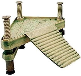 img 1 attached to 🐢 Rectangular Terrapin Dock - Floating Turtle Pier with Reptile Ramp Platform - 18.5cm