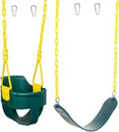 🌈 green heavy-duty strap swing seat - high back full bucket swing 3.0 logo