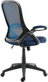 img 1 attached to 🪑 Enhance your Office Comfort with the EdgeMod Sadia Mesh Office Chair in Blue