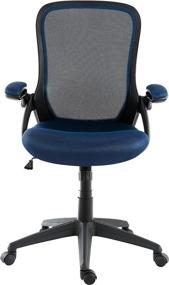 img 3 attached to 🪑 Enhance your Office Comfort with the EdgeMod Sadia Mesh Office Chair in Blue