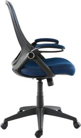 img 2 attached to 🪑 Enhance your Office Comfort with the EdgeMod Sadia Mesh Office Chair in Blue