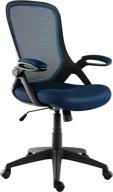 🪑 enhance your office comfort with the edgemod sadia mesh office chair in blue logo