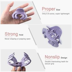 img 1 attached to 🎀 Women and Girls' Hair Claw Clips, 3 Inch Hair Clips for Thin and Thick Hair, Non-Slip Octopus Clips in Pastel Colors, Strong Hold Hair Clutcher Clamps Spider Clip for All Hair Types - Pack of 8