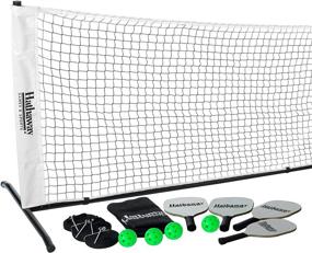 img 4 attached to 🏓 Hathaway Deluxe Pickleball Game Set Black: Elevate Your Outdoor Fun!