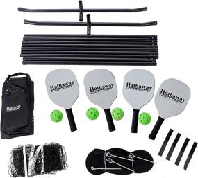 img 3 attached to 🏓 Hathaway Deluxe Pickleball Game Set Black: Elevate Your Outdoor Fun!