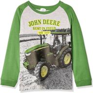 🚜 детская одежда john deere с реглановыми рукавами на тракторные мотивы. логотип