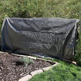 img 2 attached to Sunnydaze 16 x 20 Heavy-Duty Tarp - Multipurpose Outdoor Plastic Cover - Reversible & Laminated on Both Sides - Dark Gray