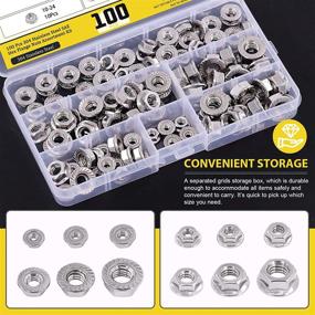 img 1 attached to Mardatt 100Pcs Stainless Serrated Assortment