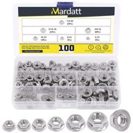 mardatt 100pcs stainless serrated assortment logo