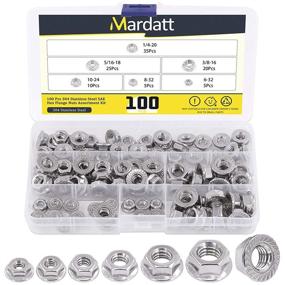 img 4 attached to Mardatt 100Pcs Stainless Serrated Assortment