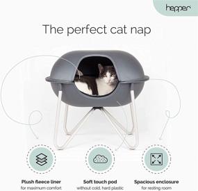 img 3 attached to 🐈 Hepper Pod: The Ultimate Cat Tower, Enclosed Bed Cave, and Washable Cat Condo!