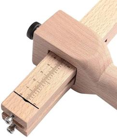 img 2 attached to 🔪 Adjustable Wooden Strip and Leather Strap Belt Cutter - Leather Cutting Tool for DIY Projects, with Blades - Ideal Leather Working Supplies and Tools for DIY Hand Cutting