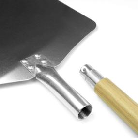 img 2 attached to 🍕 Homevibes 13x12 Aluminum Pizza Peel with Wood Handle - High-Quality Kitchen Supply for Baking Homemade Pizza and Bread