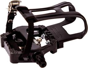 img 1 attached to 🚴 YBEKI SPD Pedals - Hybrid Toe Clip and Strap Pedals, Ideal for Spin Bikes, Indoor Exercise Bikes, and All Indoor Bikes with 9/16" Axles. 6 Month Warranty