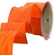 🎀 vibrant orange solid ribbon: may arts unleashes 4-inch wide elegance logo