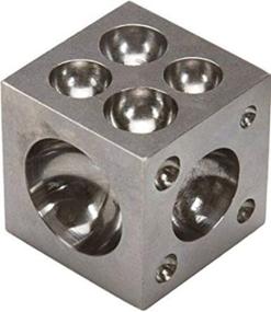 img 1 attached to 🔨 Comprehensive 26-Piece Dapping Doming Punch Block Set, 2.3mm - 25mm, Ideal for Metal Forming in Jewelry Making