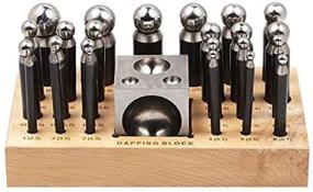 img 3 attached to 🔨 Comprehensive 26-Piece Dapping Doming Punch Block Set, 2.3mm - 25mm, Ideal for Metal Forming in Jewelry Making