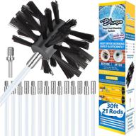 🌀 bluesea 30 ft dryer vent cleaning kit - removes lint, extends up to 30 feet, bonus drill attachment – complete dryer vent cleaning system logo