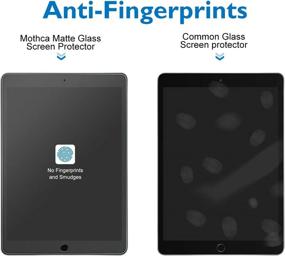 img 1 attached to 📱 Mothca Matte Anti-Glare Screen Protector for iPad 9.7 Inch (2018/2017 Model, 6th/5th Generation), iPad Pro 9.7-inch, iPad Air 1, iPad Air 2, Anti-Fingerprint Tempered Glass Shield Film - Smooth as Silk