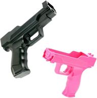 🎮 vtone 2-piece wii motion plus gun: enhance your wii gaming experience (black and pink) logo