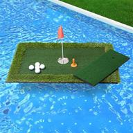 ⛳ plbbjh floating golf green - golf putting mats for outdoor backyard pool game - training accessories - ideal golf gift for male golfers logo