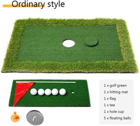 img 1 attached to ⛳ PLBBJH Floating Golf Green - Golf Putting Mats for Outdoor Backyard Pool Game - Training Accessories - Ideal Golf Gift for Male Golfers