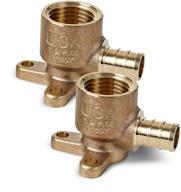 💧 water armor usa (2 pack) pex drop ear fittings - lead free eco bronze for pex-to-pex plumbing connections - made in america логотип