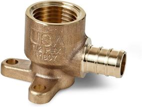 img 2 attached to 💧 WATER ARMOR USA (2 Pack) PEX Drop Ear Fittings - Lead Free ECO Bronze for PEX-to-PEX Plumbing Connections - Made in America