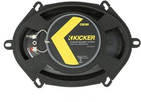 img 1 attached to 🔊 Колонки автомобильной аудиосистемы KICKER CS Series CSC68 6 x 8 дюймов, желтый (набор из 2 штук) - Повысьте производительность звуковой системы вашего автомобиля!