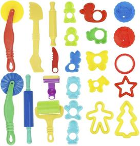 img 4 attached to 🔧 Discover the Kare & Kind Smart Dough Tools Kit: 24-Piece Set with Models and Molds for Creative Play