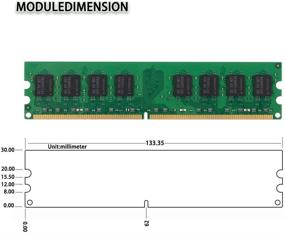 img 2 attached to DUOMEIQI 4GB Kit (2 X 2GB) 2RX8 DDR2 667MHz DIMM PC2-5300 PC2-5400 PC2-5300U CL5 1