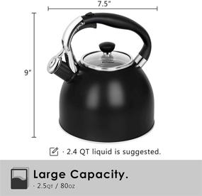 img 3 attached to Rorence Whistling Tea Kettle Heat Resistant