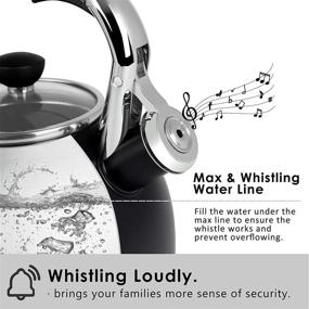 img 2 attached to Rorence Whistling Tea Kettle Heat Resistant