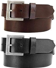 img 1 attached to Exquisite Black Leather Buckle with Stunning Characteristics