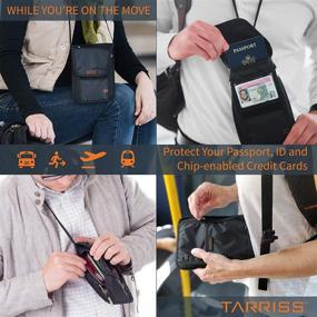 img 1 attached to Secure Your Travel Essentials with Tarriss Neck Wallet RFID Blocking Accessories