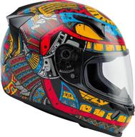 fly racing revolt rs codex men's street motorcycle helmet: superior protection and style combined logo