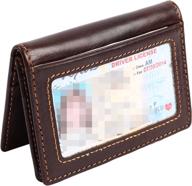 wallet bifold pocket genuine leather logo