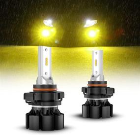 img 4 attached to SEALIGHT 5202 LED Fog Light Bulbs: 3000K Yellow, 4000 Lumens, 11W High Power – 5201, PS19W, PS24W LED Fog Light DRL Bulbs Replacement for Cars & Trucks (Pack of 2)